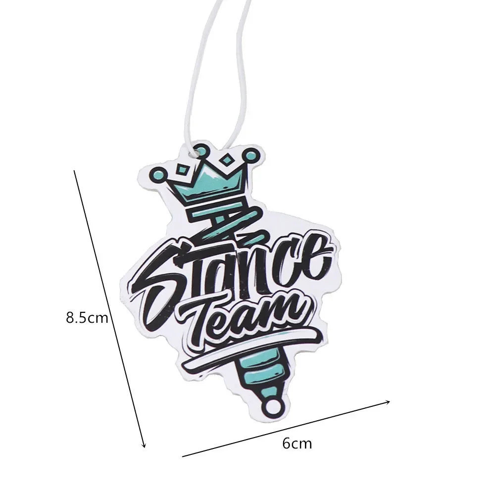 Car Air Freshener Hanging Rearview Mirror Perfume Flavoring Turbo Brake Disc Shock Absorber Solid Paper Diffuser Accessories