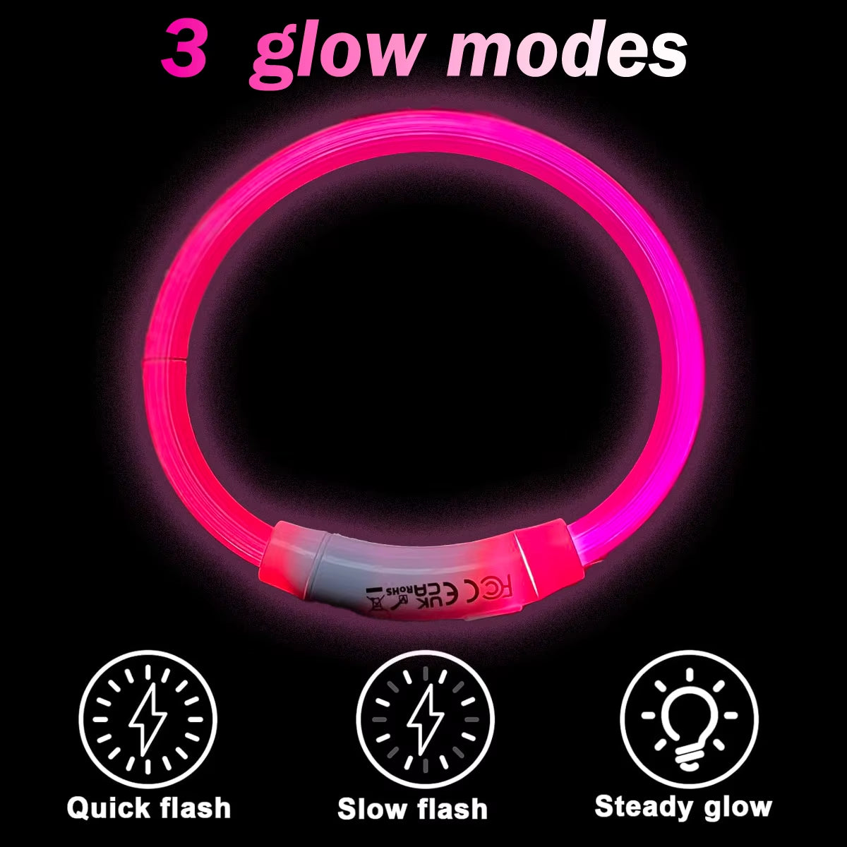 Illuminate Your Pet's Style: USB Rechargeable LED Dog & Cat Collar - Perfect for Christmas Gifts & Festive Fun!