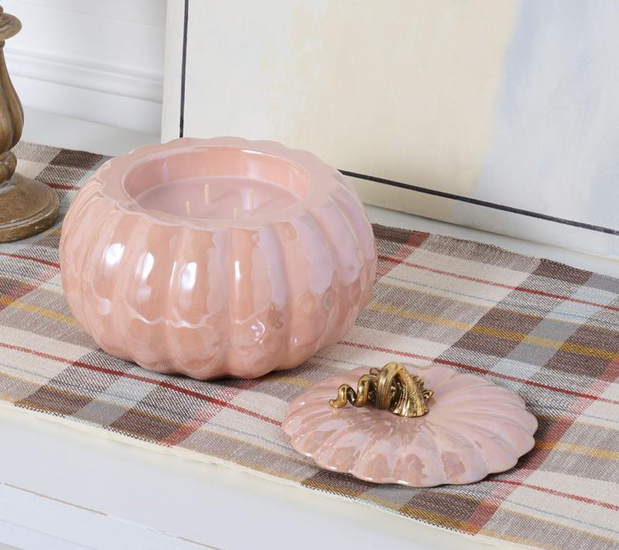 14Oz Heirloom Iridescent Pumpkin Candle Homeworx by Slatkin + Co.