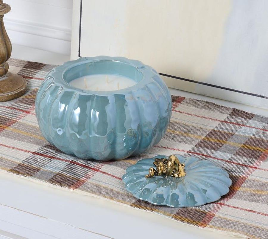 14Oz Heirloom Iridescent Pumpkin Candle Homeworx by Slatkin + Co.
