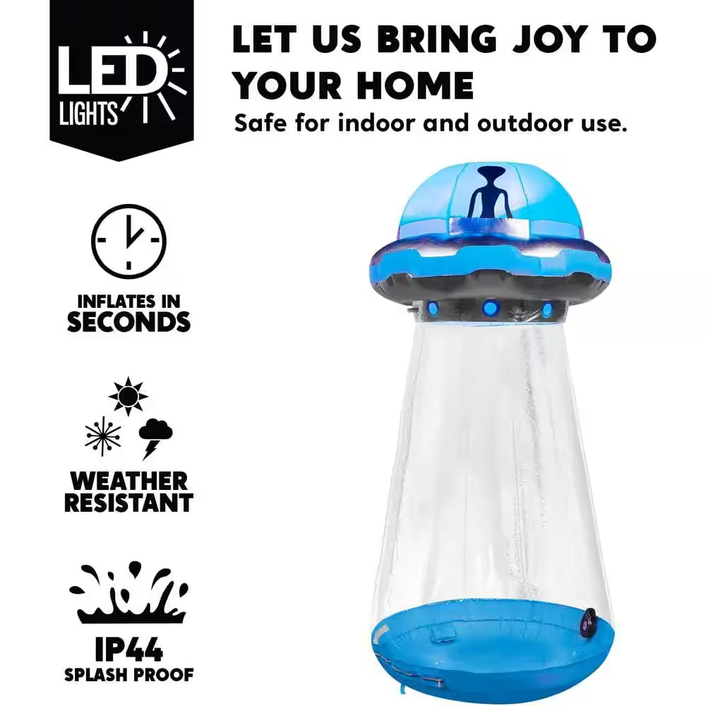 6 Ft. LED Halloween UFO Inflatable