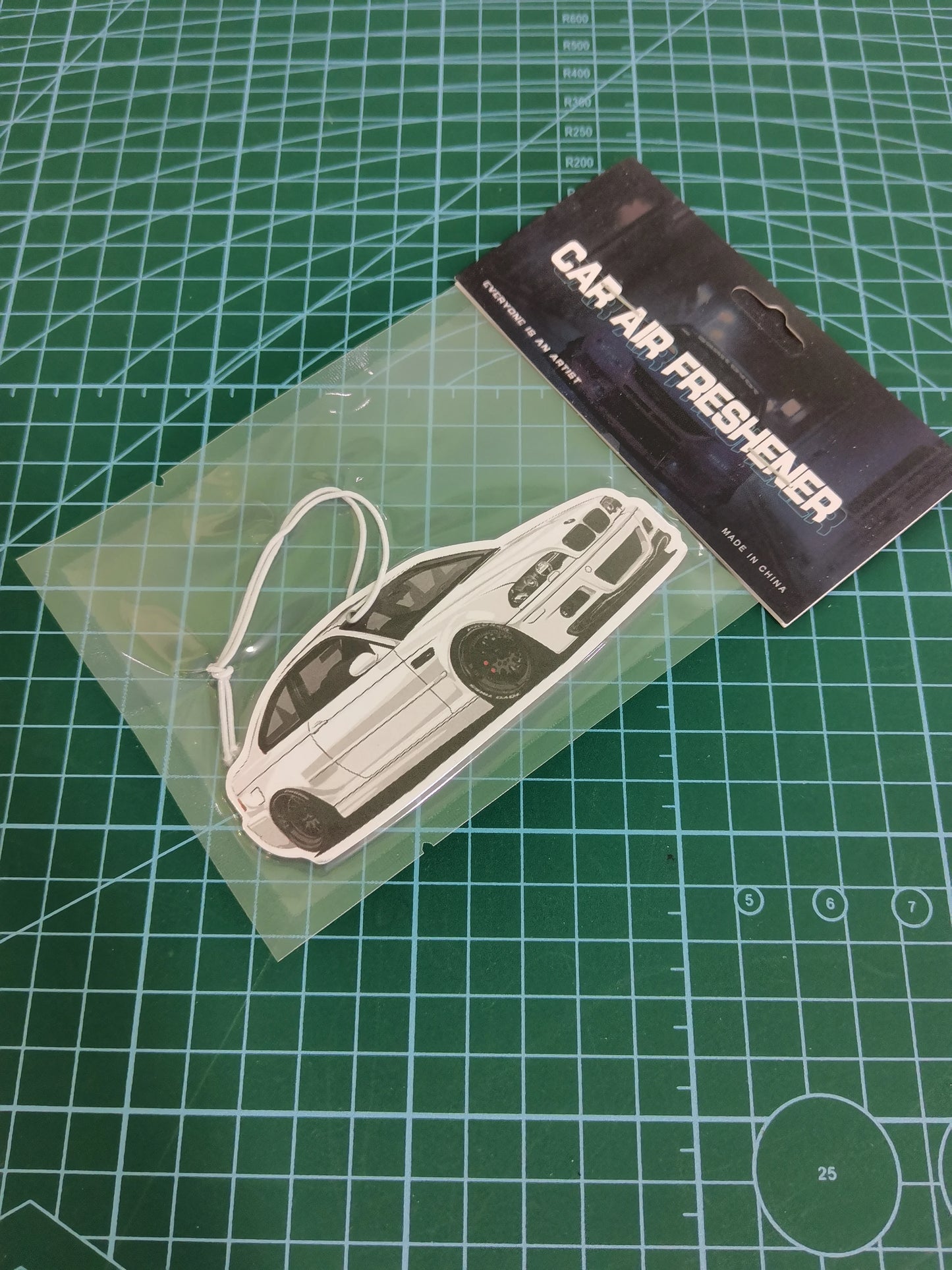 JDM Car Air Freshener Hanging Rear View Mirror Perfume Pendant Solid Paper Fit for Tesla Model 3 X Y JDM Interior Accessories