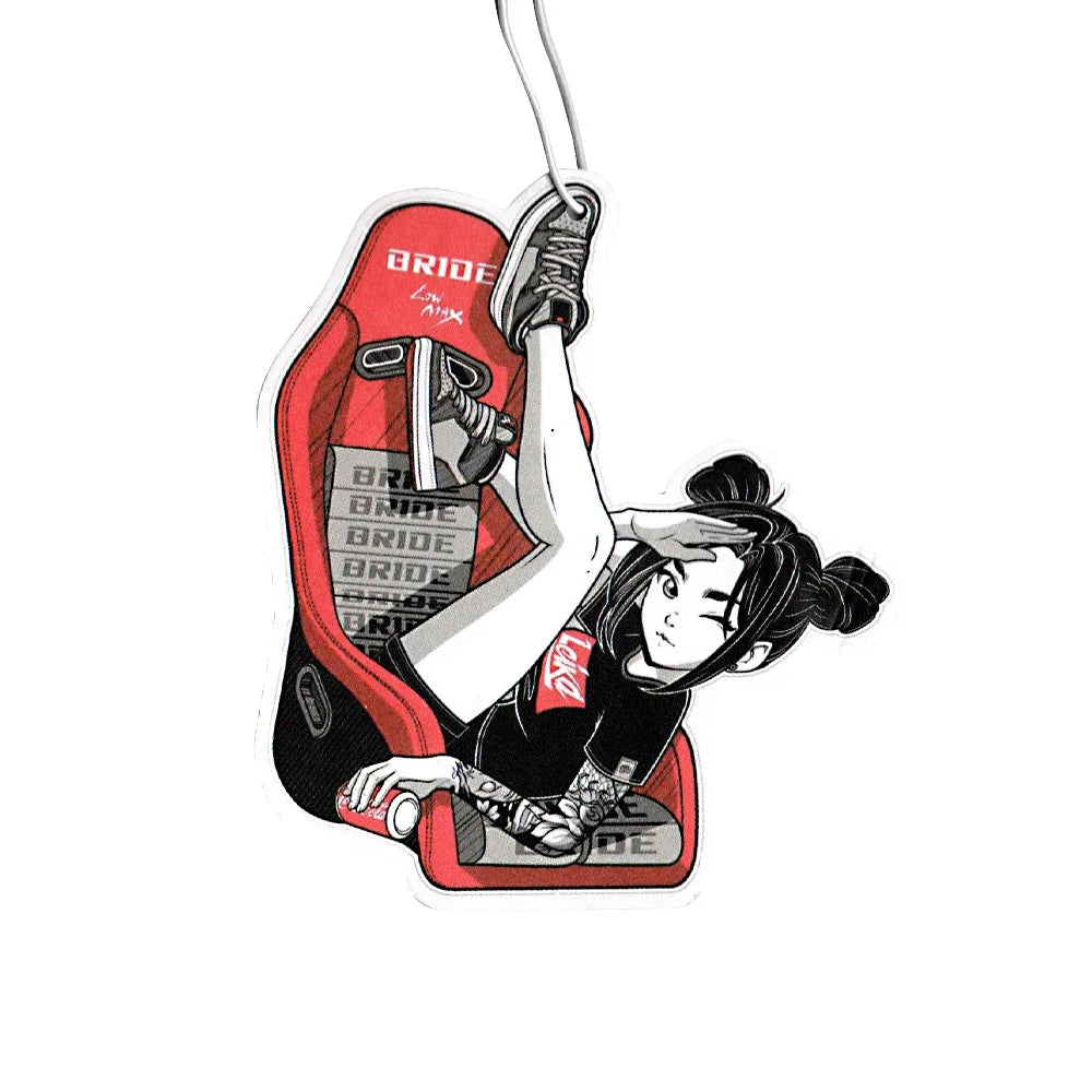 Car Air Freshener Perfume JDM Decoration Rearview Mirror Pendant Hanging Ornament JK Anime Girls Sex Lady for Auto Accessories