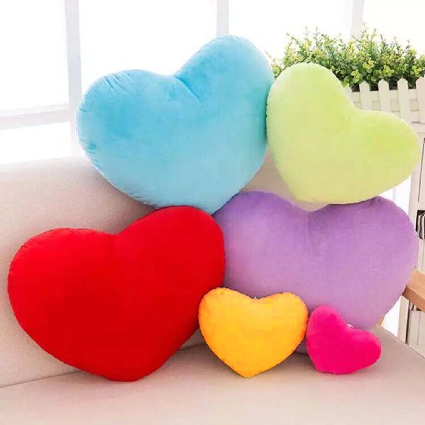 Heart Throw Pillows Home Decor Plush Cute Heart Pillow, Teens Kids Friends Festival Gift Pillows for Couch - Fall Savings