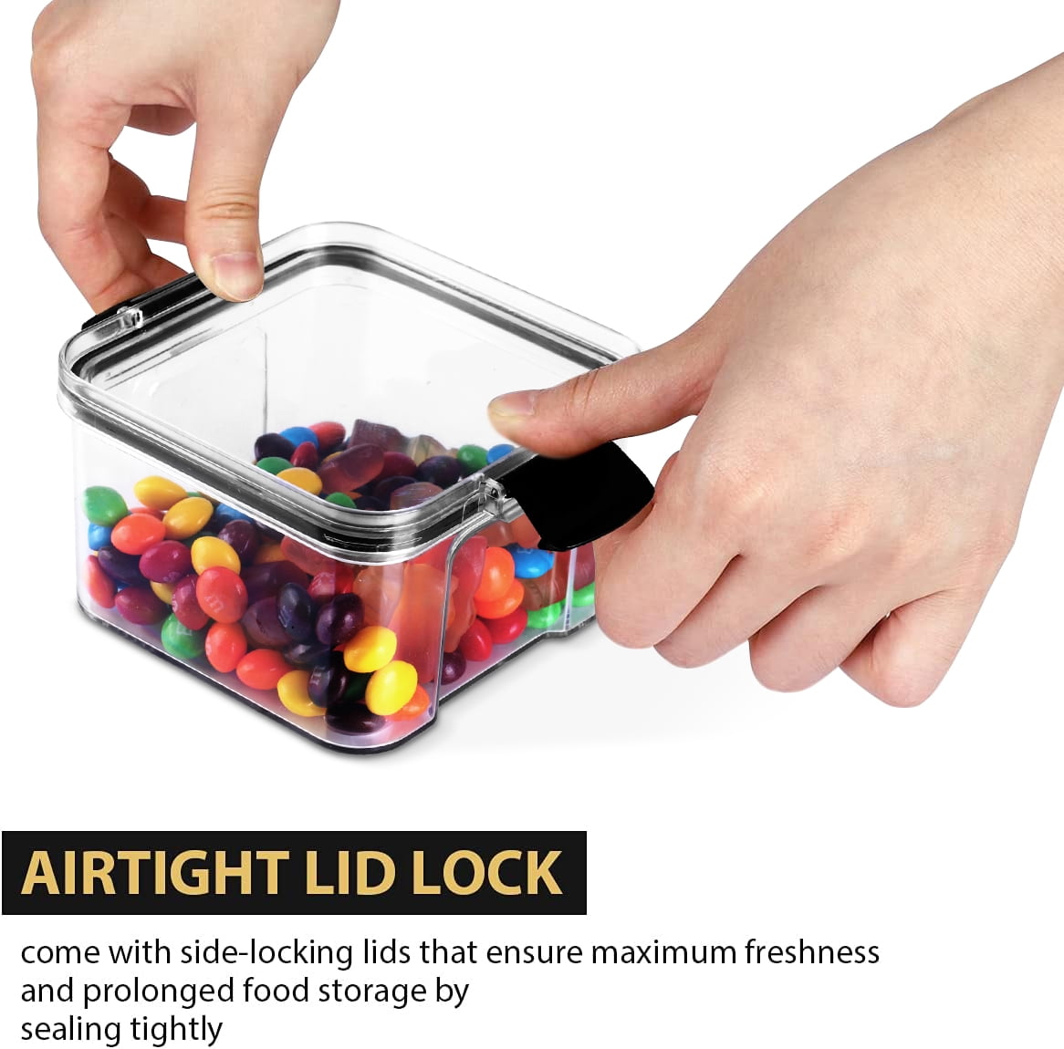 Airtight Food Storage Container Set, 14 Pcs BPA Free Plastic Dry Food Rice Canisters for Kitchen Pantry Organization and Storage