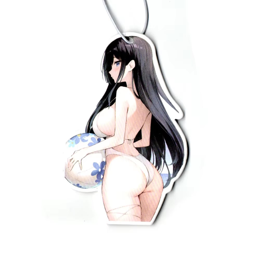 Car Air Freshener Perfume JDM Decoration Rearview Mirror Pendant Hanging Ornament JK Anime Girls Sex Lady for Auto Accessories