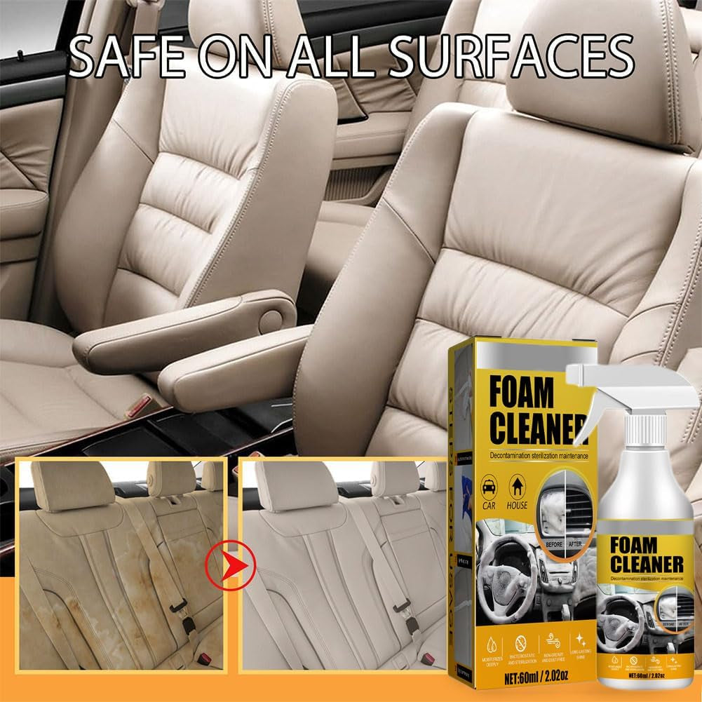 Car Interior Foam Refinisher Cleaner, All around Master Foam Cleaner, Multifunctional Car Foam Cleaner, Foam Cleaner All Purpose, Foam Cleaner for Car (1Pc)