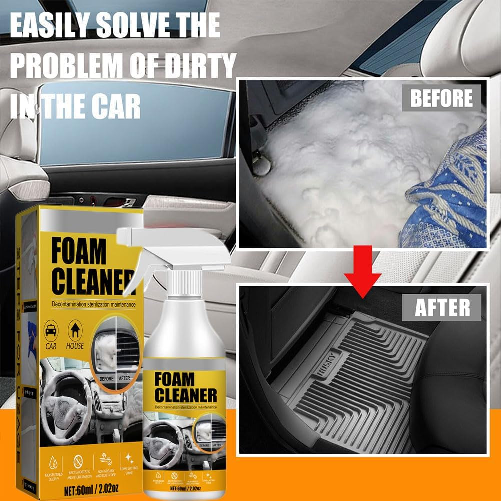 Car Interior Foam Refinisher Cleaner, All around Master Foam Cleaner, Multifunctional Car Foam Cleaner, Foam Cleaner All Purpose, Foam Cleaner for Car (1Pc)