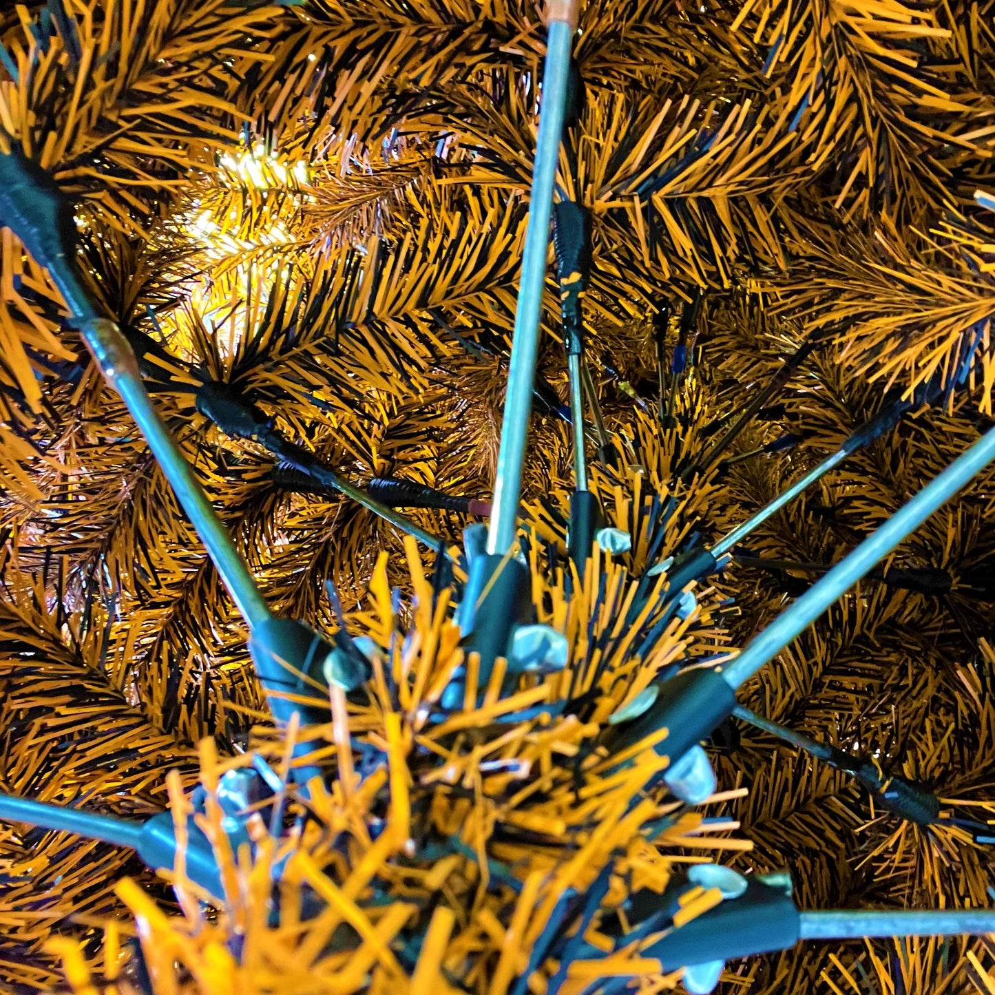 Black and Orange Halloween / Fall Colored Tree 6 Feet Tall