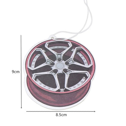 Car Air Freshener Hanging Rearview Mirror Perfume Flavoring Turbo Brake Disc Shock Absorber Solid Paper Diffuser Accessories