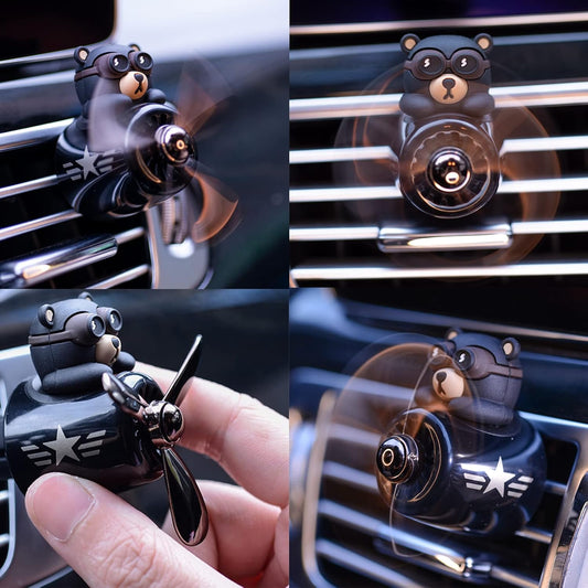 Bear Pilot Car Air Fresheners Automotive Air Outlet Creative Car Perfume Fragrance