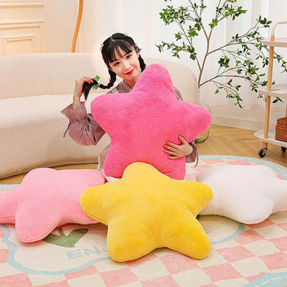 19.7In Star Pillow, Star Cushion, Cute Star Pillow Pink Star Shaped Pillows, Super Soft Star Throw Pillows Fluffy Star Plush Pillow Cushion for Chair Decoration for Adult Child Gift Pink
