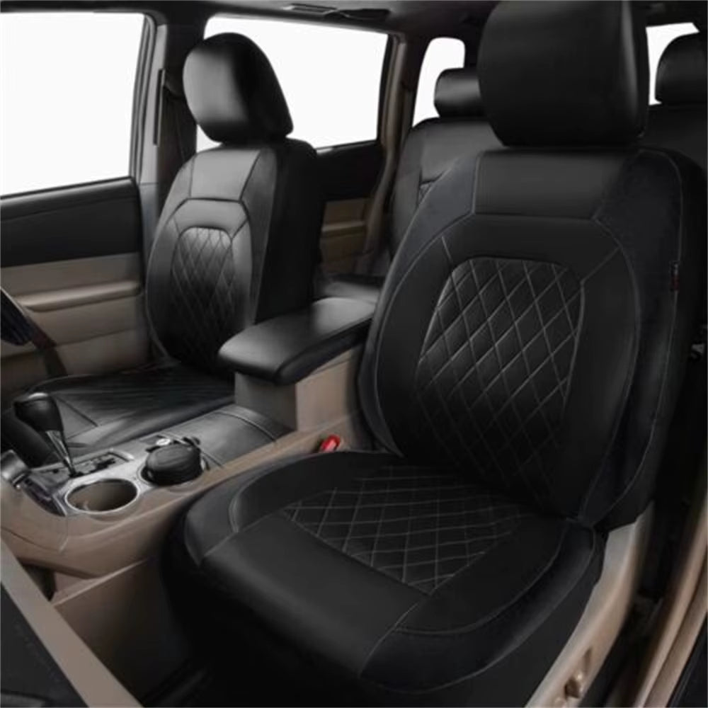 Car Seat Cover PU Leather Full Set Full Surrounded Seat Protector Cover Universal Waterproof Seat Cover Auto Interior