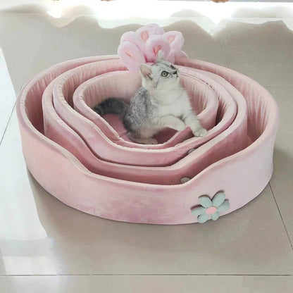 Detachable Pet Bed Pet Bed, Detachable Washable Dog Sleeping Bed, Soft Comfortable Warm Cat Bed, Four Seasons Soft Pet Bed