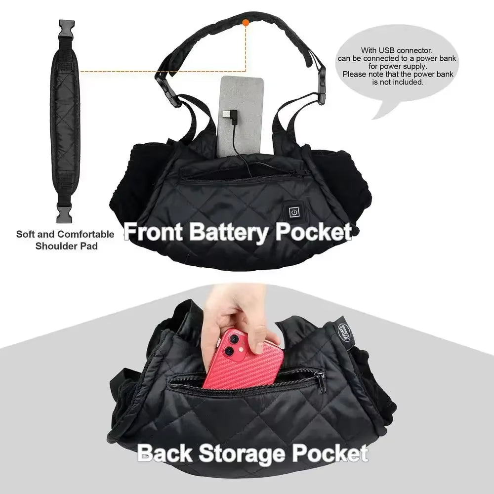 USB Electric Heated Hand Warmer, Warm Sking Gloves, Intelligent Temperature Control, Winter Hand Warmer Heating Gloves, Ski Warm Equipment