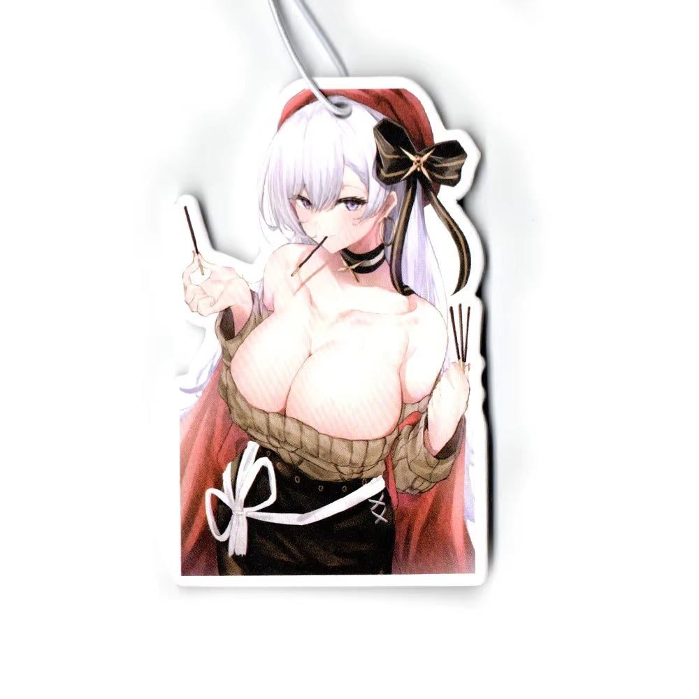 Car Air Freshener Perfume JDM Decoration Rearview Mirror Pendant Hanging Ornament JK Anime Girls Sex Lady for Auto Accessories