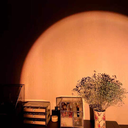 Rechargeable Rainbow Sunset Projection Lamp - Create a Magical Atmosphere in Any Room!