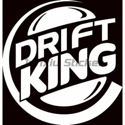 Retro DRIFT KING Spoof Funny JDM Drift Vinyl Car Sticker Cover Scratch Decal Motorcycles Car Accessories