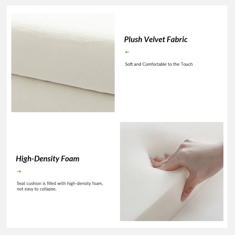 Elegant Aristides Velvet Upholstered Flip Top Storage Bench with Cozy Pillows