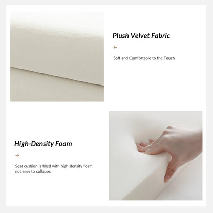 Elegant Aristides Velvet Upholstered Flip Top Storage Bench with Cozy Pillows