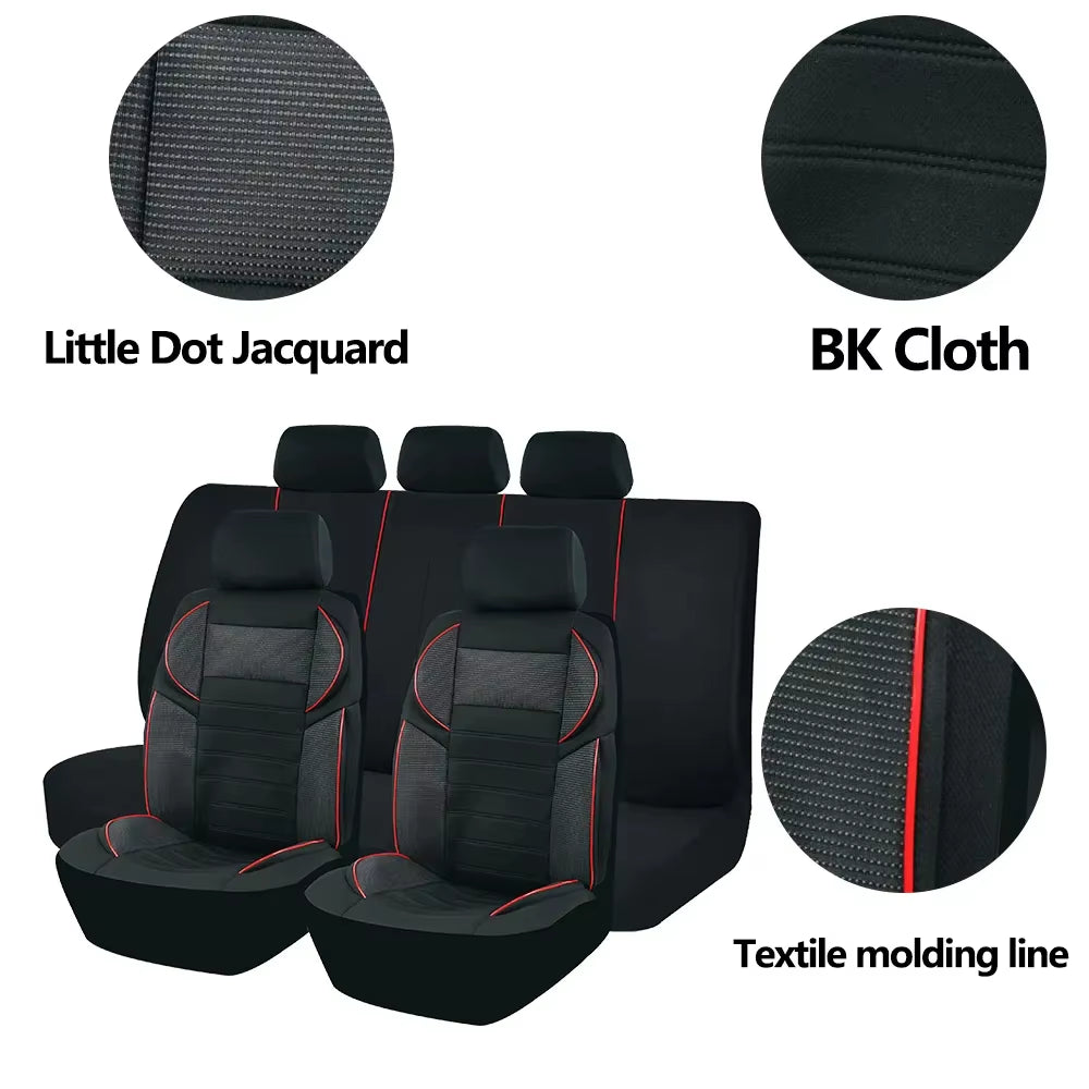 Universal 4Mm Car Seat Covers Luxury Sponge Style, Fit for Most Car Suv Truck Sport Design Seat Covers for Car Seat