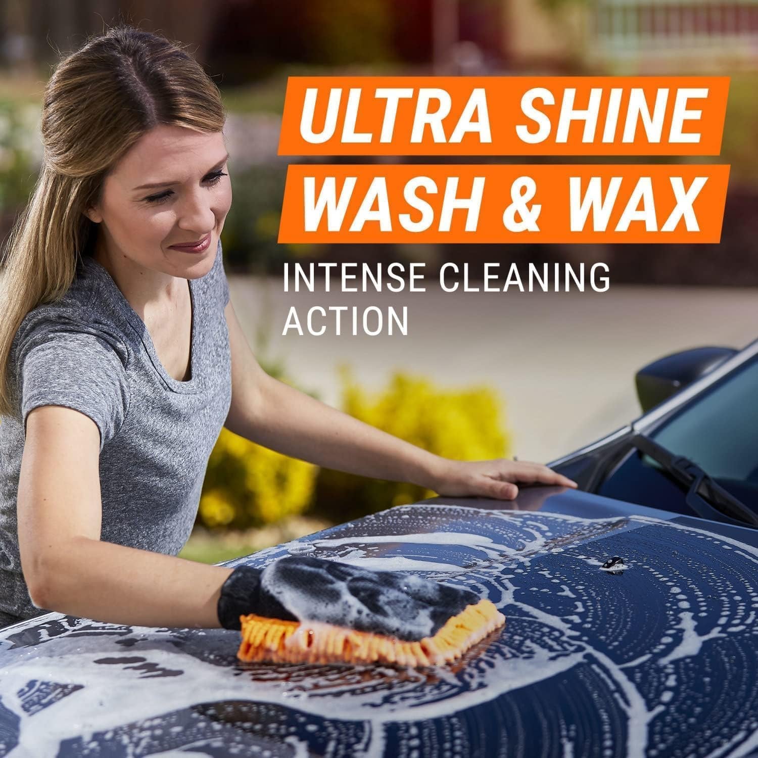 Bundle of  Car Wash Kit+  Protectant, Glass and Cleaning Wipes, Wipes for Car Interior and Car Exterior +  Extreme Car Tire Foam, Tire Cleaner Spray