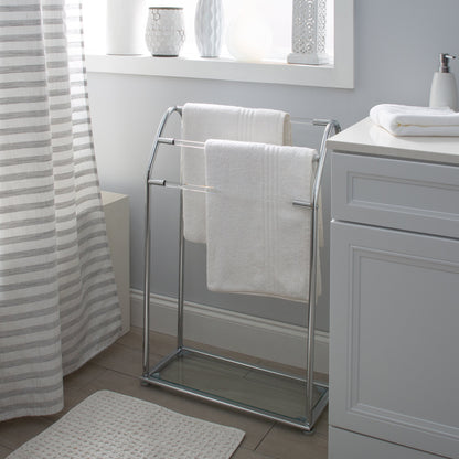 Freestanding Acrylic Towel Rack