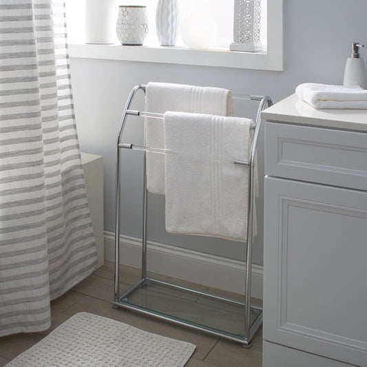 Freestanding Acrylic Towel Rack