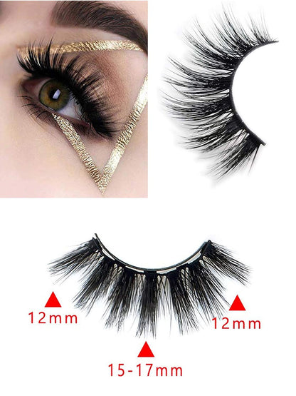 Magnetic Eyelashes with Eyeliner - Magnetic Eyeliner and Lashes Kit, 5D Faux Mink Lashes,Eyelashes Natural Look Reusable False Lashes (5 Pairs)