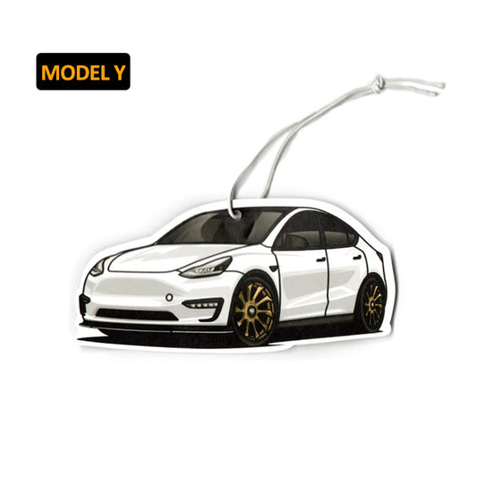 JDM Car Air Freshener Hanging Rear View Mirror Perfume Pendant Solid Paper Fit for Tesla Model 3 X Y JDM Interior Accessories