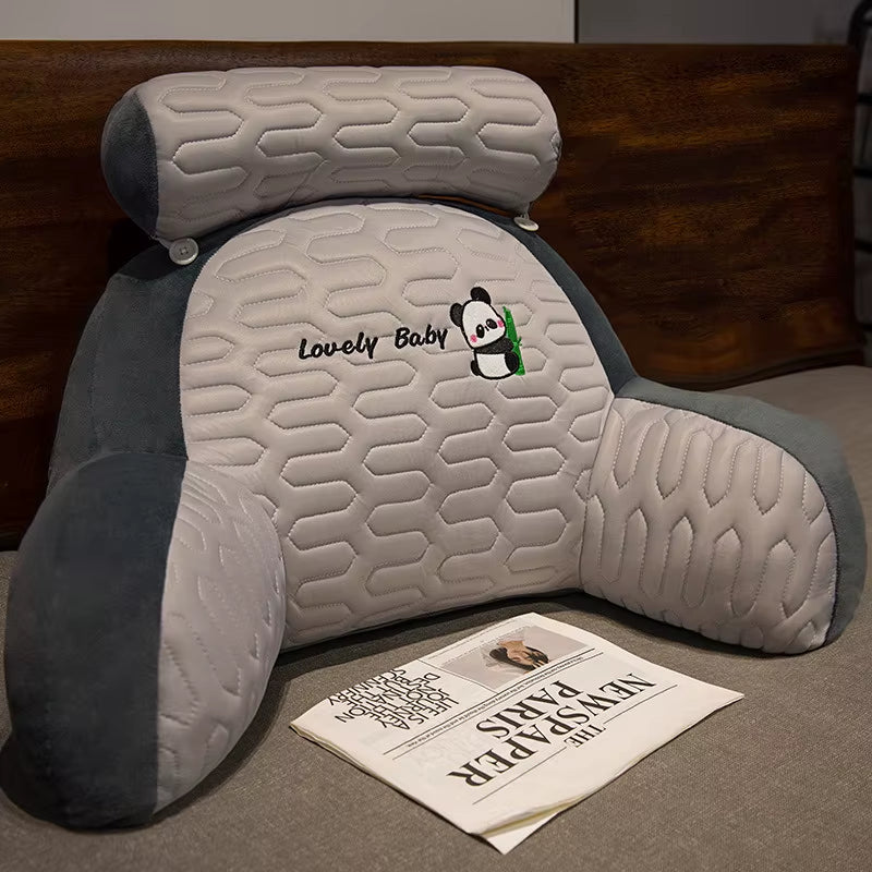 Neck & Back Comfort Pillows, Ice Silk Lovely Lux Bedside Cushions, Large Backrest Sofa Pillows, Bed Reading Bed Pillows,