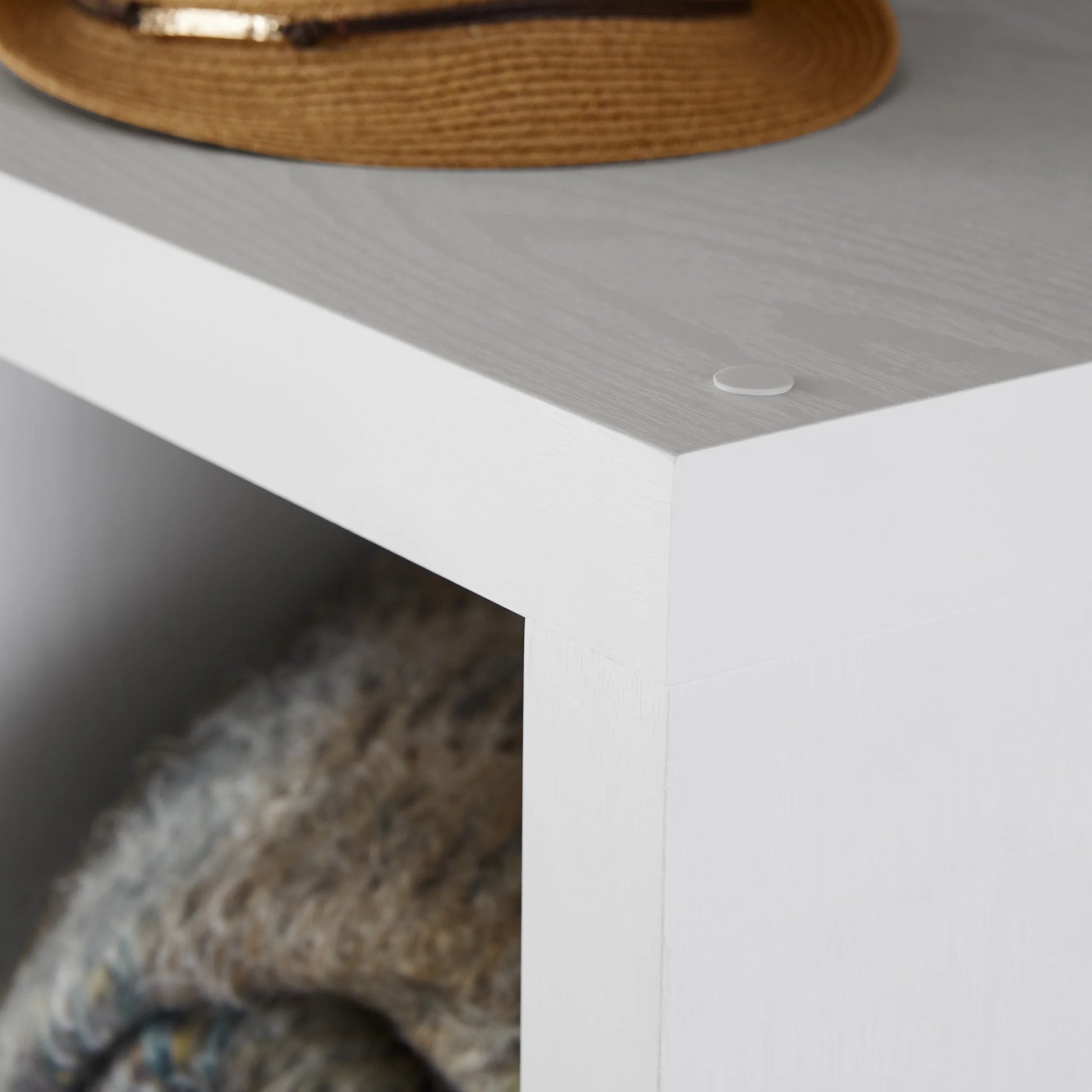 9 Cube Storage Organizer, White Texture