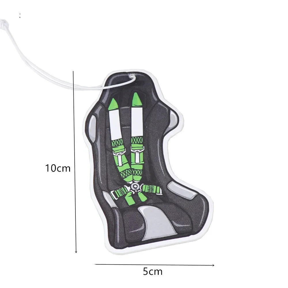 Car Air Freshener Hanging Rearview Mirror Perfume Flavoring Turbo Brake Disc Shock Absorber Solid Paper Diffuser Accessories