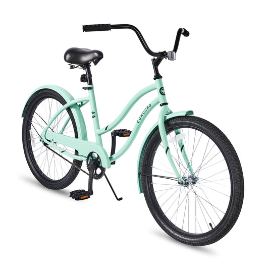24"  Pacifica Cruiser Bicycle, Fits Riders 4'6" - 5'6", Teen, Unisex, Sea Green