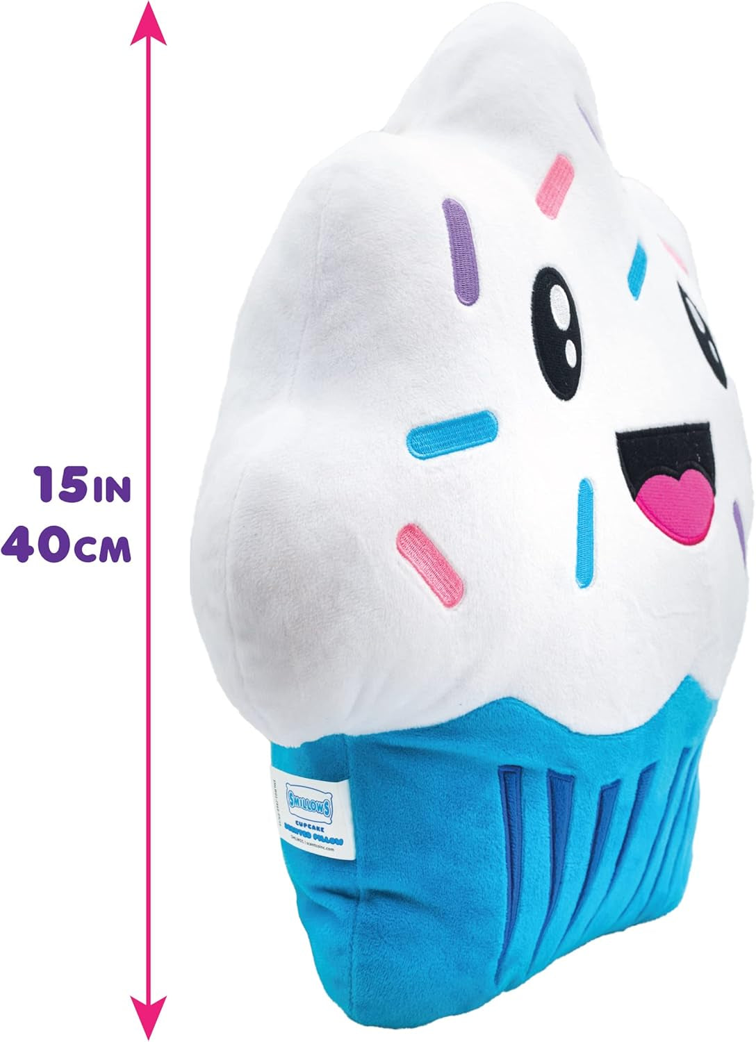 Smillows - Gourmet Scented Stuffed Plush Pillows (Cupcake) - Accent, Throw, Decorative, Fun Pillows - Kids Room Decor, Gift for Kids