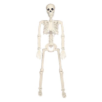 Halloween Skeleton LED Light up Pose Stay Halloween Skeleton Full Body Posable Movable Jonints for Halloween Decoration