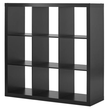 9 Cube Storage Organizer, Solid Black