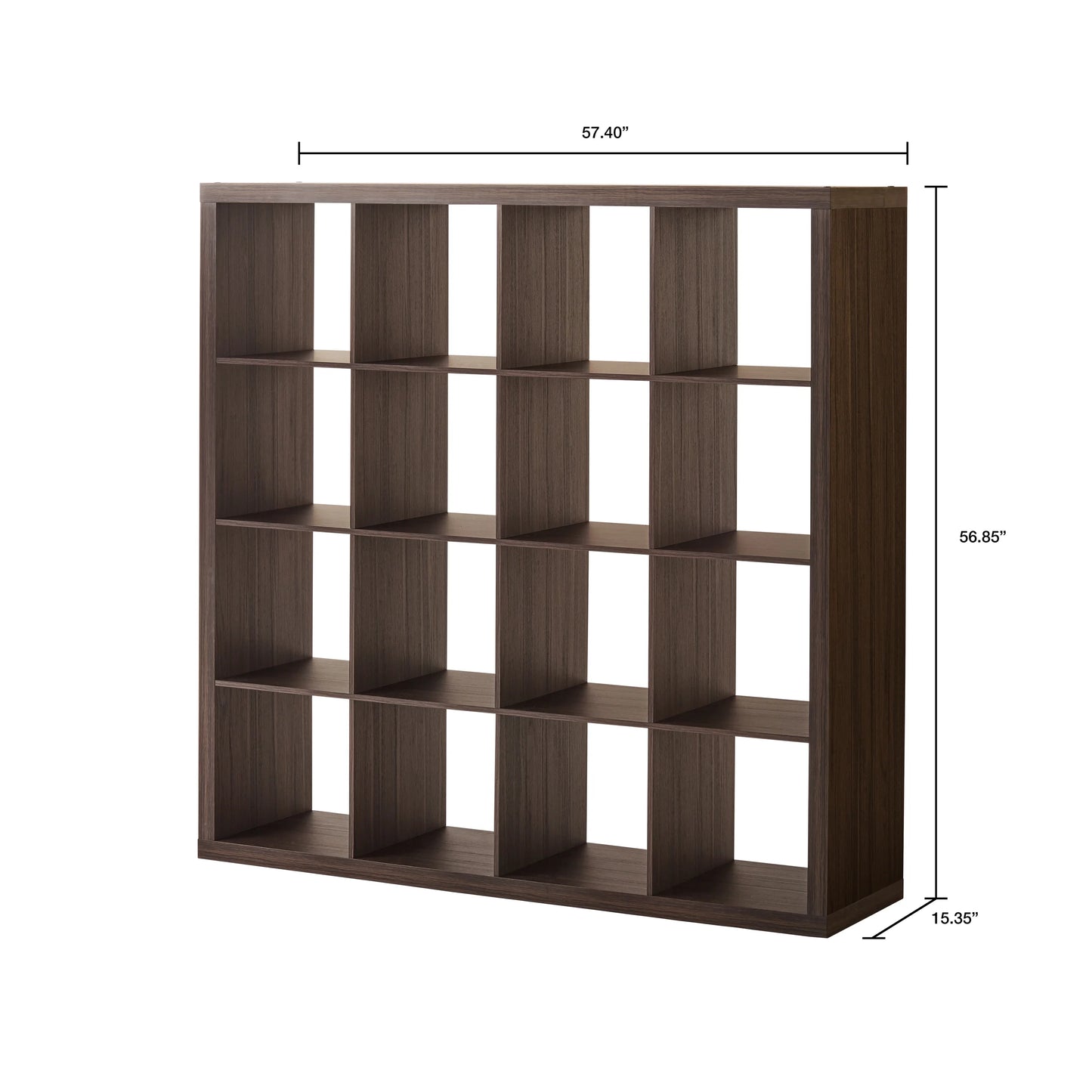 16 Cube Storage Organizer, Tobacco Oak