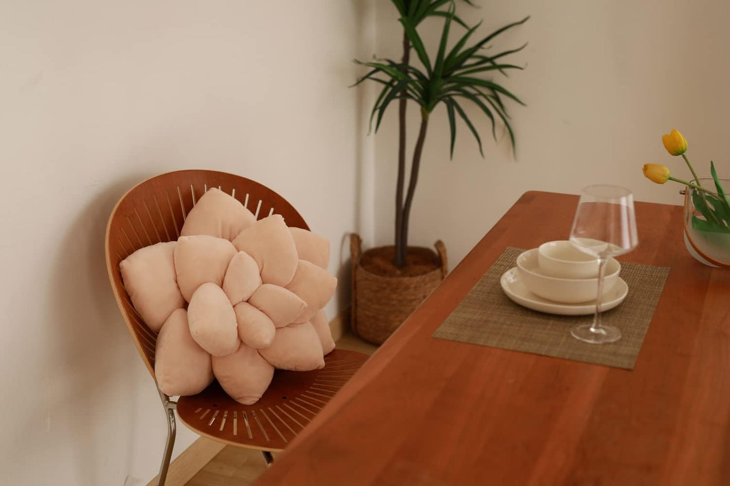 Succulent & Cactus Plush Pillows, Plant Shaped Decor