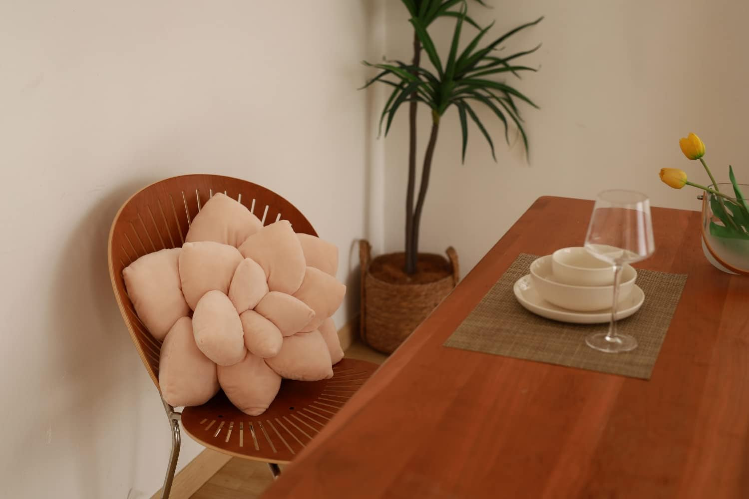 Succulent & Cactus Plush Pillows, Plant Shaped Decor