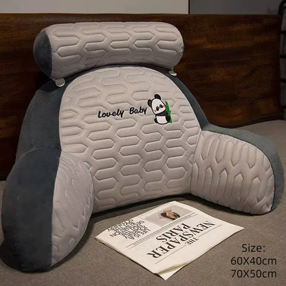 Neck & Back Comfort Pillows, Ice Silk Lovely Lux Bedside Cushions, Large Backrest Sofa Pillows, Bed Reading Bed Pillows,