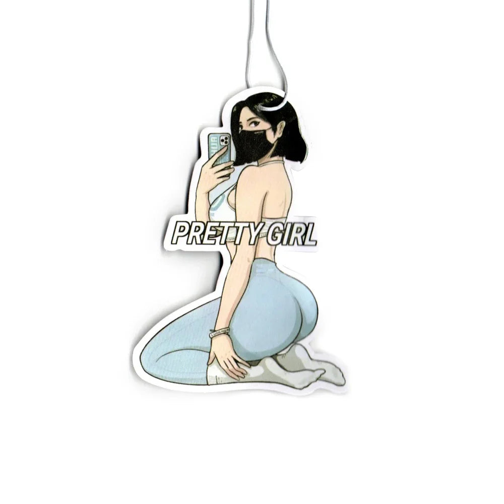 Car Air Freshener Perfume JDM Decoration Rearview Mirror Pendant Hanging Ornament JK Anime Girls Sex Lady for Auto Accessories