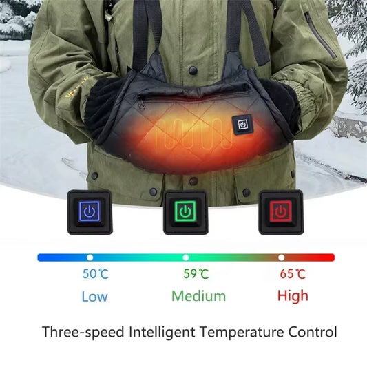 USB Electric Heated Hand Warmer, Warm Sking Gloves, Intelligent Temperature Control, Winter Hand Warmer Heating Gloves, Ski Warm Equipment