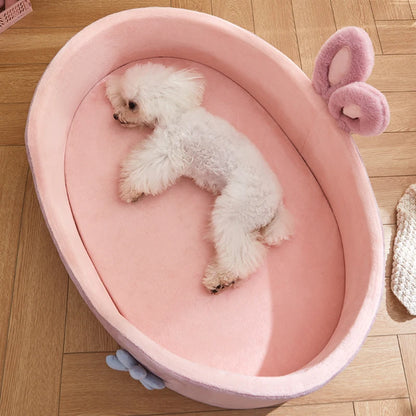 Detachable Pet Bed Pet Bed, Detachable Washable Dog Sleeping Bed, Soft Comfortable Warm Cat Bed, Four Seasons Soft Pet Bed