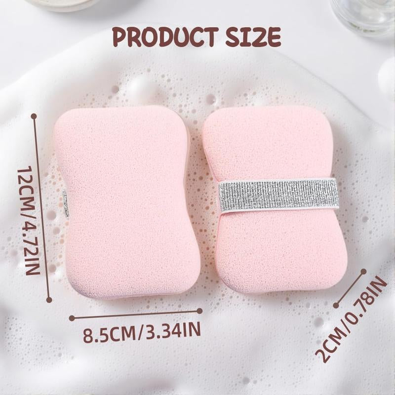 Soap Bags with Exfoliating Shower Sponges — Deep Cleansing Foaming Soap Holder with Hand Strap, Body Scrub for Smooth Skin, Suitable for Men & Women, Perfect for Bath & Shower