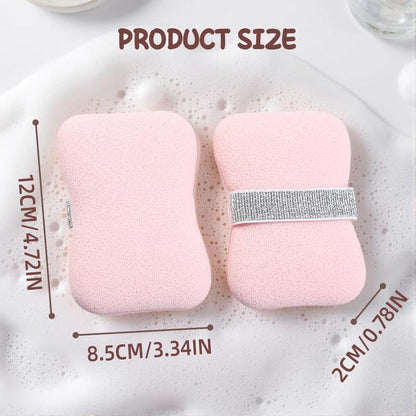 Soap Bags with Exfoliating Shower Sponges — Deep Cleansing Foaming Soap Holder with Hand Strap, Body Scrub for Smooth Skin, Suitable for Men & Women, Perfect for Bath & Shower
