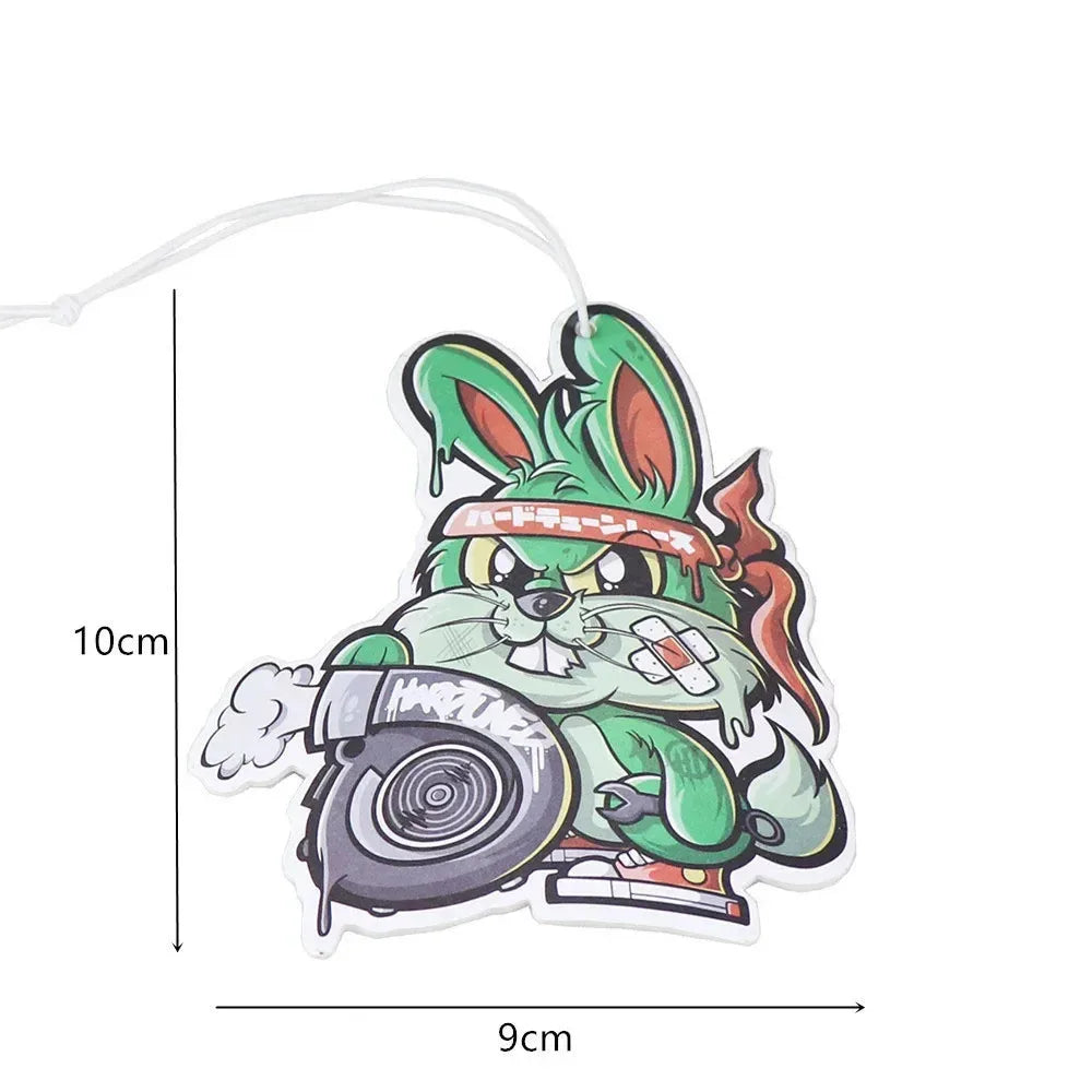 Car Air Freshener Hanging Rearview Mirror Perfume Flavoring Turbo Brake Disc Shock Absorber Solid Paper Diffuser Accessories