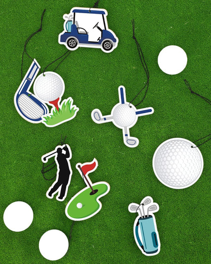 Golf Car Air Fresheners Hanging Accessories Slice Scented Perfume Air Freshener Interior Room Decor for Golf Lover Pendant Golf Gifts for Men
