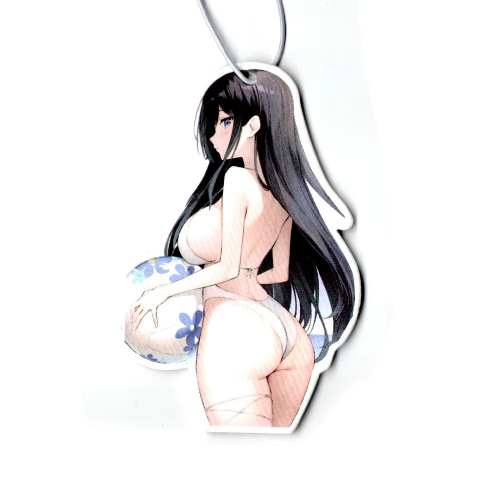 Car Air Freshener Perfume JDM Decoration Rearview Mirror Pendant Hanging Ornament JK Anime Girls Sex Lady for Auto Accessories