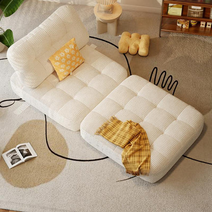 2-in-1 Foldable Sofa Bed - Ultra Comfy Chair Bed with Pillow & Support, Perfect Space Saver for Living Room & Guest Rooms